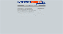 Desktop Screenshot of internetorders.nl